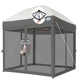 10x10 Pop up Screen House Tent with 4 Magnetic Doors Easy Setup Waterproof & UV Protection Portable Canopy Camping and Outdoor