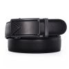 Microfiber Leather Mens Ratchet Belt Belts For Men Adjustable Automatic Buckle