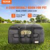 VEVOR Cat Carrier with Wheels, Rolling Pet Carrier with Telescopic Handle and Shoulder Strap, Dog Carrier with Wheels for Pets under 35 lbs, with 1 Fo