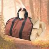 1pc Outdoor Firewood Storage Bag; Portable Canvas Firewood Kit For Outdoor Camping