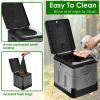 Portable Toilet with Carry Bag Foldable Emergency Toilet with Lid Trash Bags Camping Toilet Foldable Toilet for Car Indoor Outdoor Commode Travel Toil