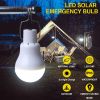 15W Portable Solar LED Bulb; Solar Powered Light Charged Solar Energy Lamp Flashlight For Outdoor Fishing Camping