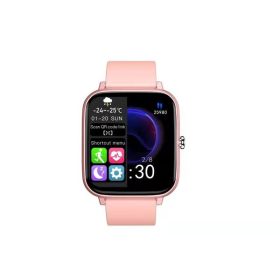 Smartwatch Bluetooth Calling Music Playback Full Touch Mode (Color: Pink)