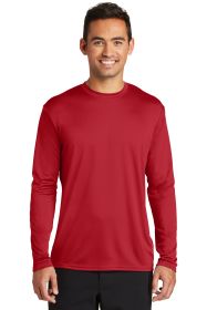 Port & Company Long Sleeve Performance Tee PC380LS (Color: Red, size: 3XL)