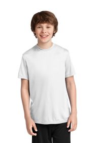 Port & Company Youth Performance Tee PC380Y (Color: White, size: XS)