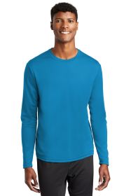 Sport-Tek PosiCharge RacerMesh Long Sleeve Tee ST340LS (Color: Pond Blue, size: XL)