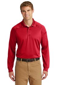 CornerStone Select Long Sleeve Snag-Proof Tactical Polo CS410LS (Color: Red, size: M)