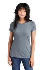 District Women's Perfect Tri Tee DM130L (Color: Flint Blue Heather, size: S)