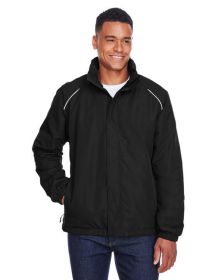 CORE365 88224 Men's Profile Fleece-Lined All-Season Jacket (Color: Black, size: 4XL)