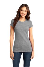 District Women's Fitted Very Important Tee DT6001 (Color: Grey Frost, size: M)