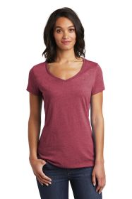 District Women's Very Important Tee V-Neck DT6503 (Color: Heathered Cardinal, size: 4XL)