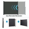 Retractable Side Awning, Waterproof & UV-Resistant, Folding Privacy Screen Room Divider Roll Up Balcony, Awnings