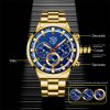 Fashion Mens Watches Luxury Men Sports Gold Stainless Steel Quartz Wrist Watch Man Business Casual Leather Watch —á–∞—Å—ã –º—É–∂—Å–∫–∏–µ