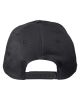 Adult Structured Twill 6-Panel Snapback Cap - BLACK - OS