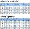 Mens 2 Piece Tracksuit Running Jogging Hoodie Pants Sets Loose Hooded Plus Velvet and Thick Sport Suit